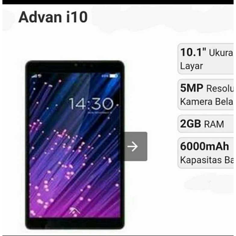 advan tab i10 ANTI GORES LAYAR hidrogel tpu