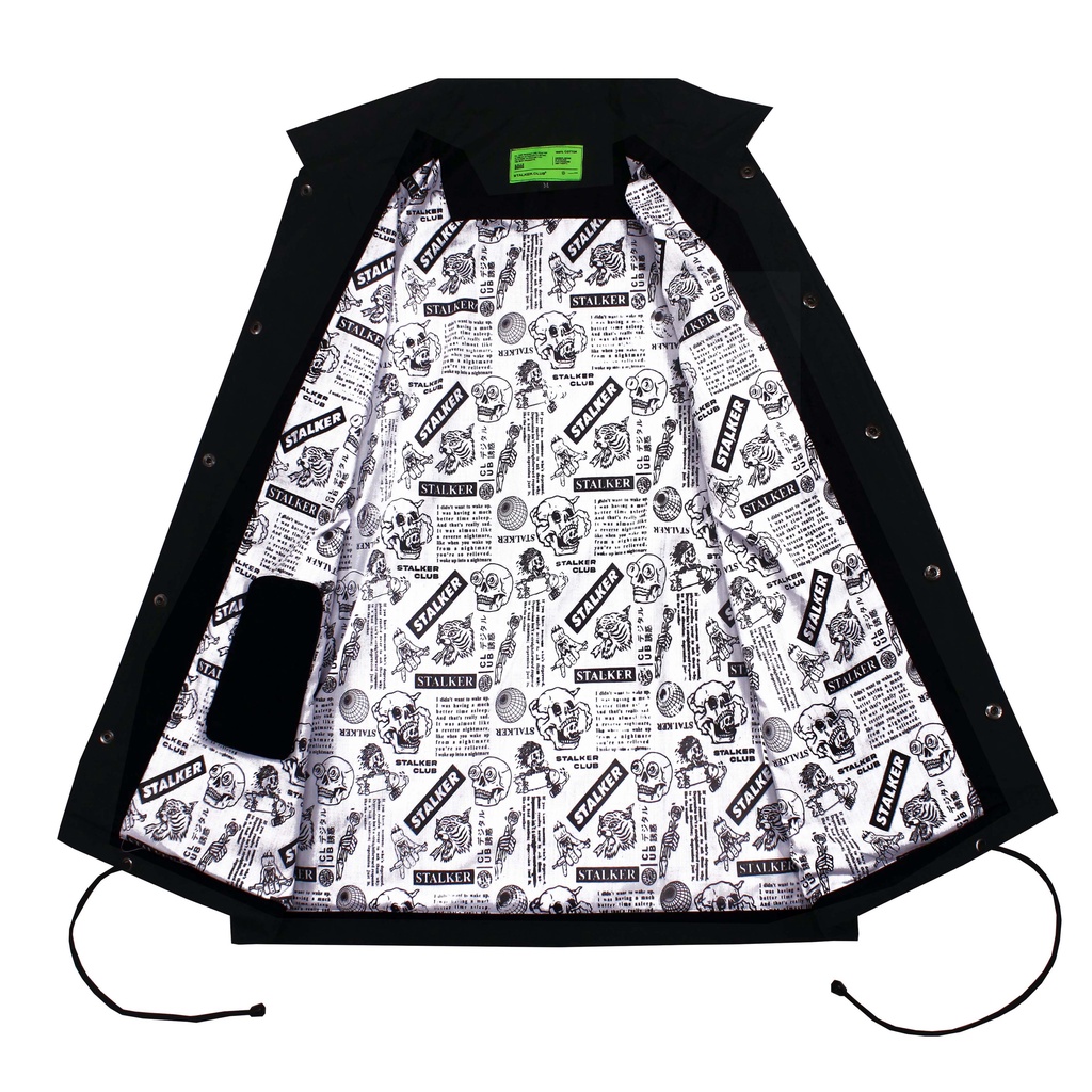 Stalker Jacket Coach - Nobble Deeds Hitam-1
