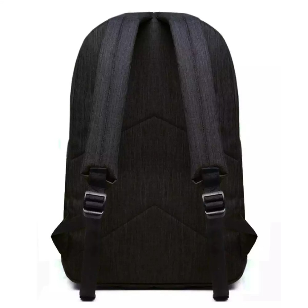 SHOPEE 6.6 SUPER SALE!! Tas Ransel Pria Conv-99 Backpack Laptop Fashion Pria dan Wanita Tas Punggung Sekolah - Black