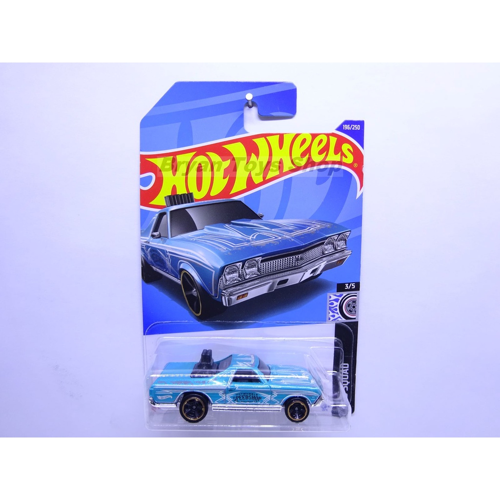 Hot Wheels 68 El Camino Hijau Tosca Speedshop