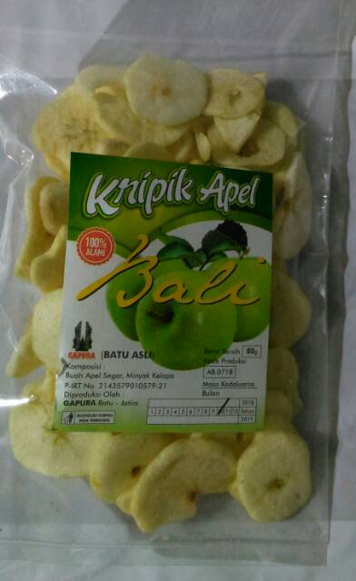 

Kripik apel BaLi (Batu Asli) no tipu-tipu Grade B 500gr