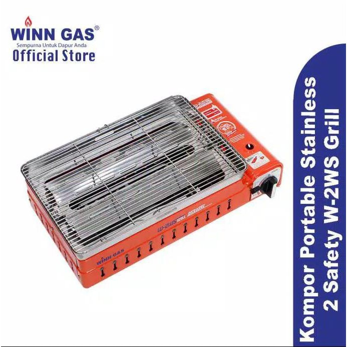 Winn Gas , W 2S  ,  2WS Grill , BBQ , Kompor Gas , panggangan , Sate , 2 fungsi