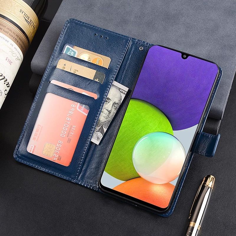 Dompet Hp Untuk Samsung Galaxy A22 4G Leather Flip Case Samsung A22 4G
