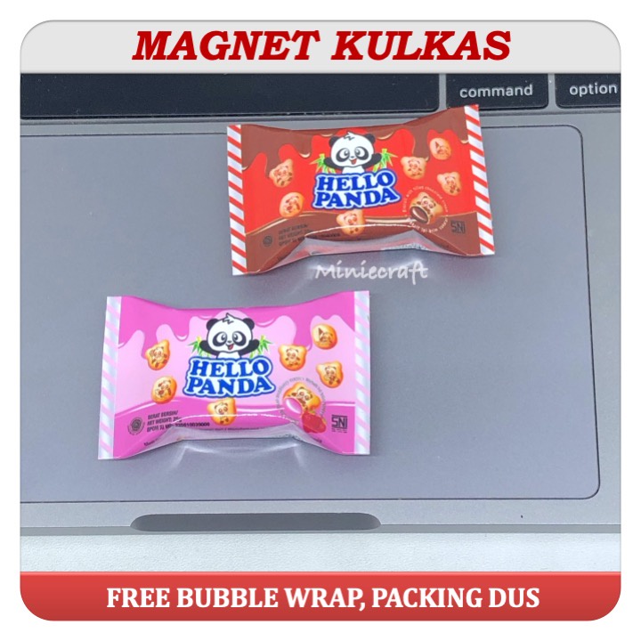 MAGNET TEMPELAN KULKAS MINIATUR PRODUK HELLO PANDA SACHET
