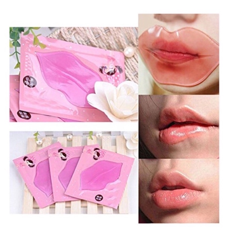 PINK LIP GEL MASK / MASKER BIBIR / PERAWATAN BIBIR / MELEMBUTKAN, MENCERAHKAN, MEMPERCANTIK BIBIR