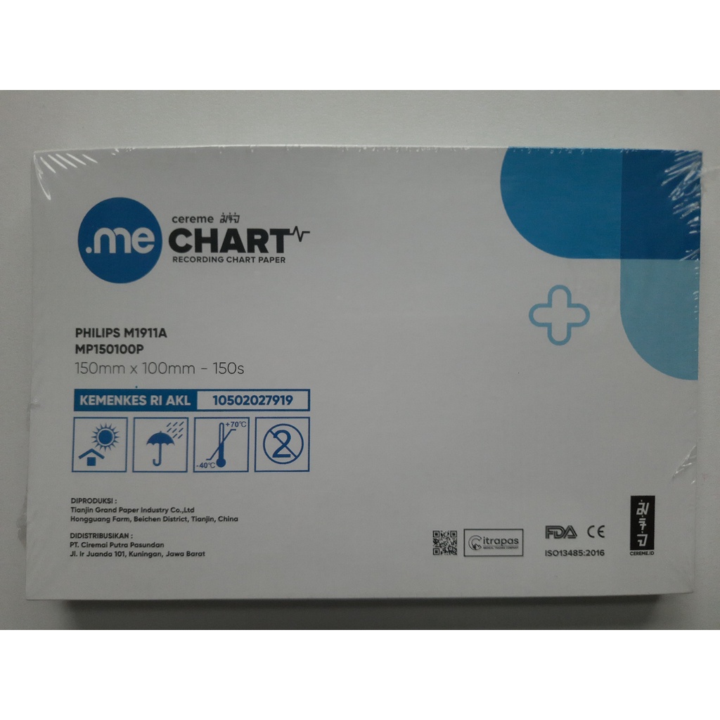 

Kertas CTG / Thermal Paper | HP / PHILIPS M1911A | 150x100mm 150sh untuk M1351A, M1353A, M2702A, M2703A, M2922A, 50A