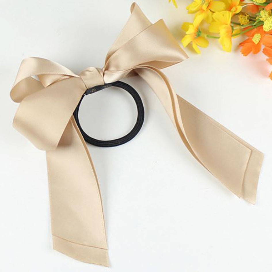 OILA kuncir rambut pita emas gold ribbon hair band (3E1)  jku028