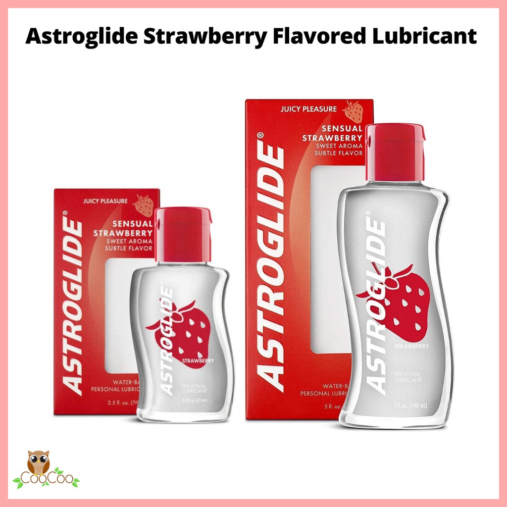 Pelumas Astroglide Strawberry Flavored Lubricant
