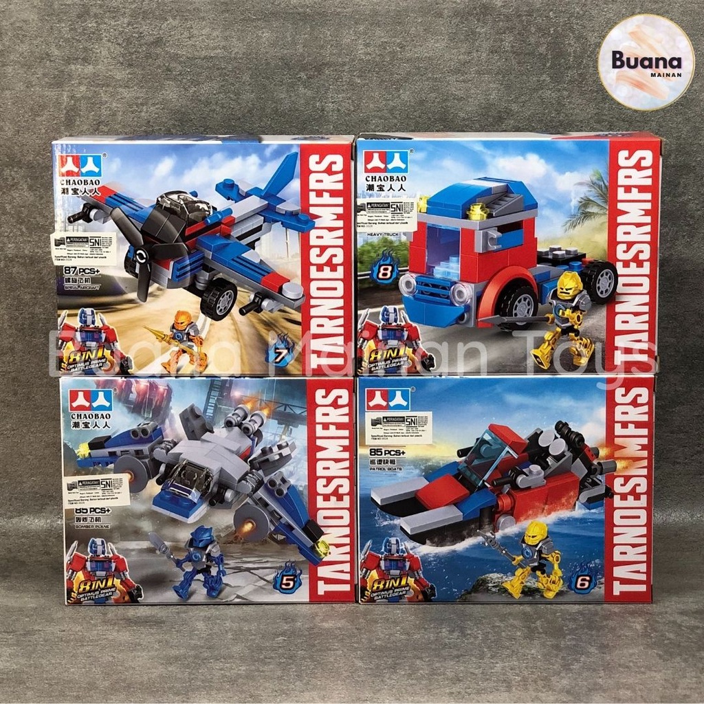 BRICK CHAOBAO ROBOT TRANSFORMER COMBINE SET BRICKS MAINAN EDUKASI ANAK BALOK OPTIMUS PRIME 7017