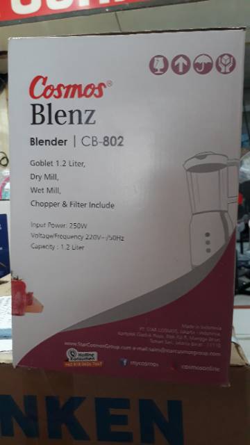 COSMOS BLENDER BLENZ 4IN1 CB 802 / BLENDER COSMOS BLENZ 4IN1 CB802 /BLENDER COSMOS