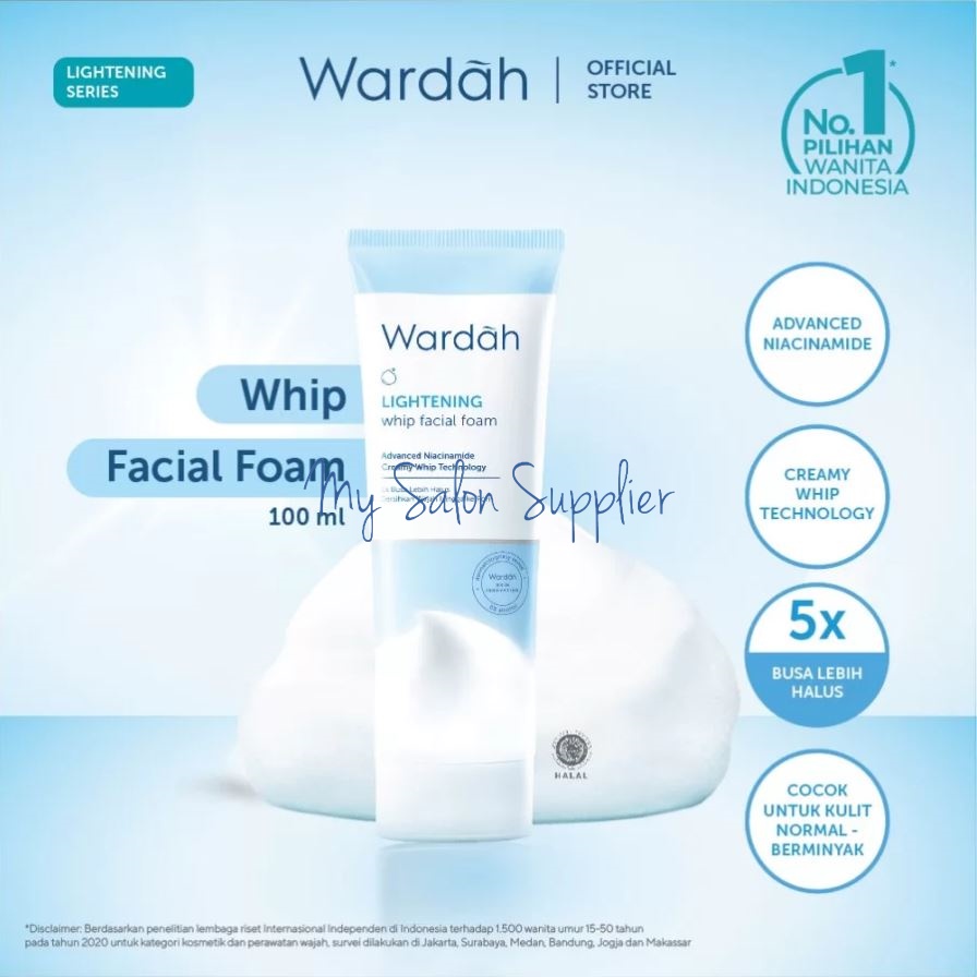 Wardah Lightening Whip Facial Foam 100ml