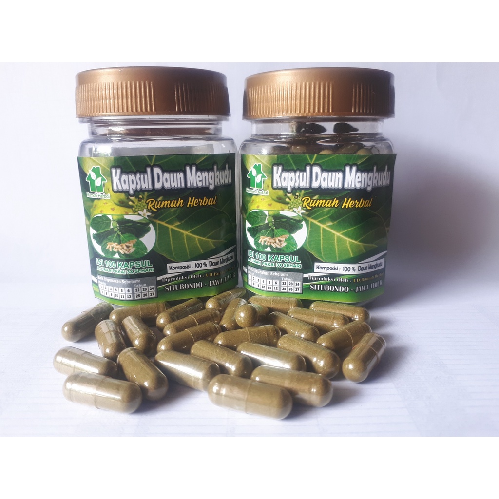 

Kapsul daun mengkudu isi 100 pcs
