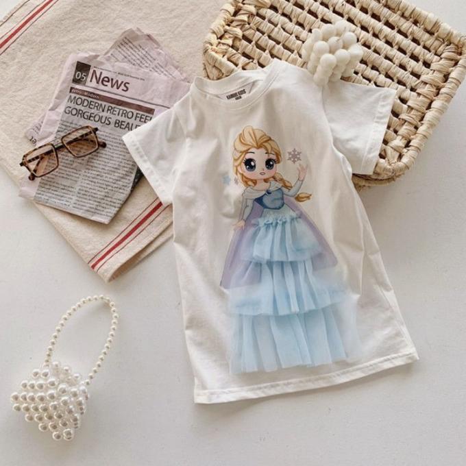 PROMO dress princess disney anak ariel frozen snow white / dress kaos disney