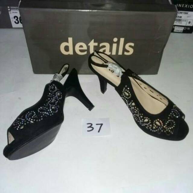 High heels details sandal wanita branded matahari size 37