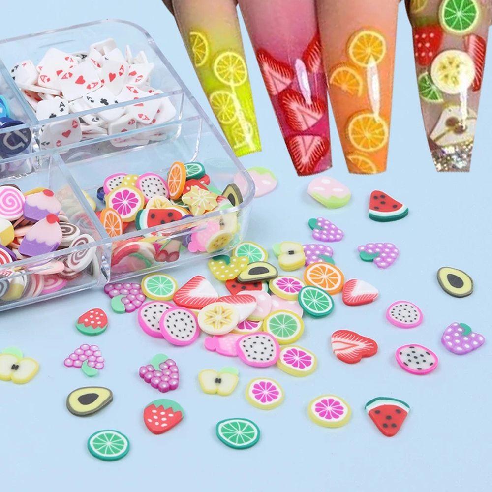 Quinton Ornamen Kuku Motif Kepingan Salju / Hati / Labu / Permen Untuk Dekorasi Nail Art / Manicure