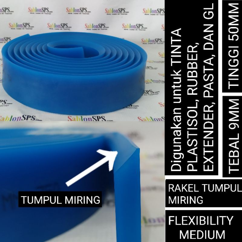 RAKEL SABLON BIRU TUMPUL MIRING 50MMX9MM