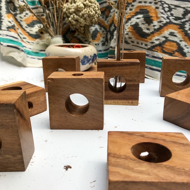 pot kayu aesthetic | pot bunga kering | pot tube | pajangan kayu aesthetic