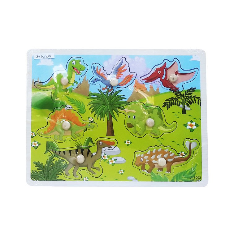 PUZZLE PIN NAIL DINOSAURUS