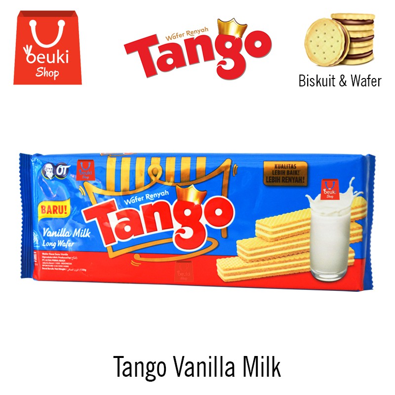 

Tango Vanilla Milk Wafer Susu Vanilla Nya Nikmat Teksturnya Renyah Wafer Sepanjang Masa - 130gr