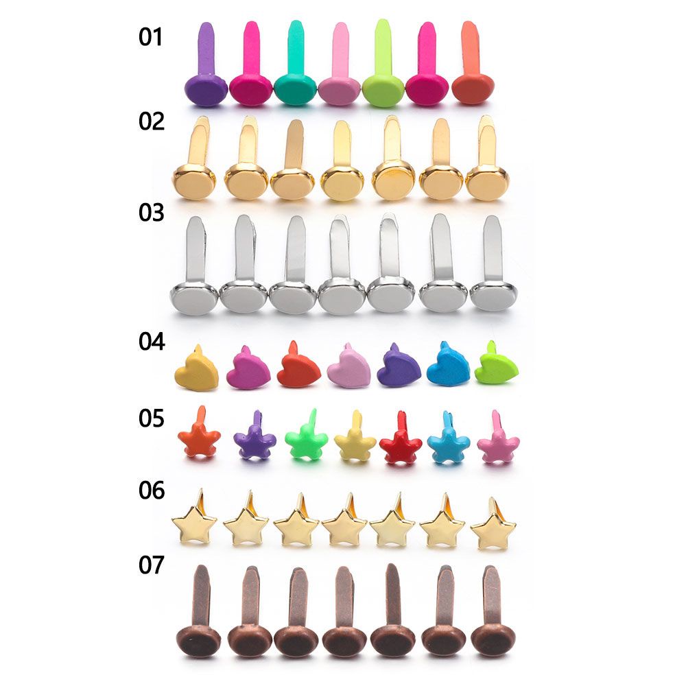 WONDERFUL DIY Plated Mini Brads Metal Handmade Craft Paper Fastener Scrapbooking Album Splitpin Spikes Vintage Embellishment Clasp
