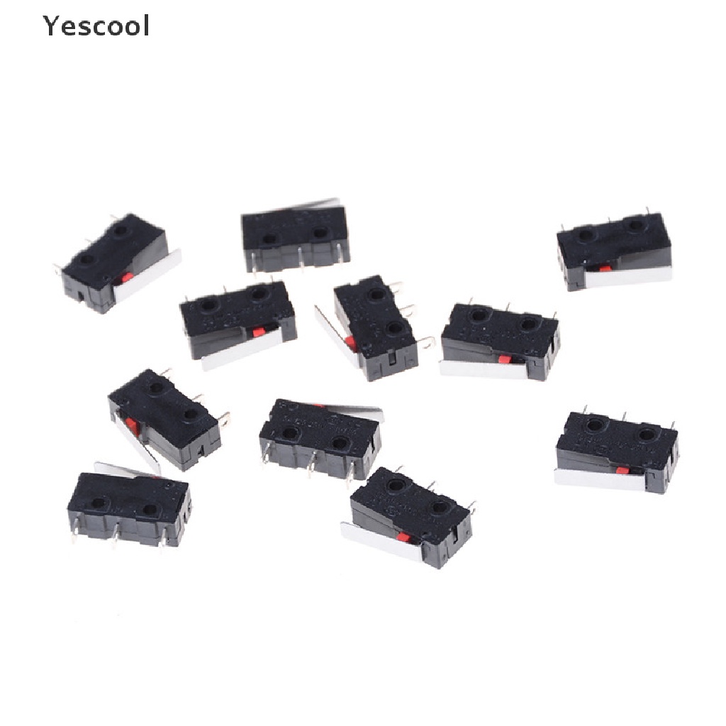 Yescool 10PCS Switch Mikro 3 Pin N / O N / C 5A 250VAC KW11-3Z