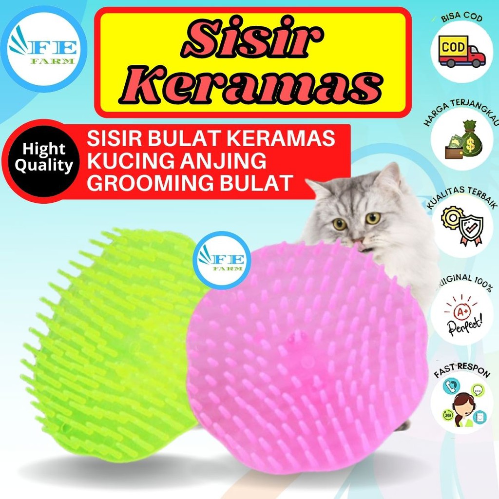 Sisir Keramas Kucing Anjiing FEFARM