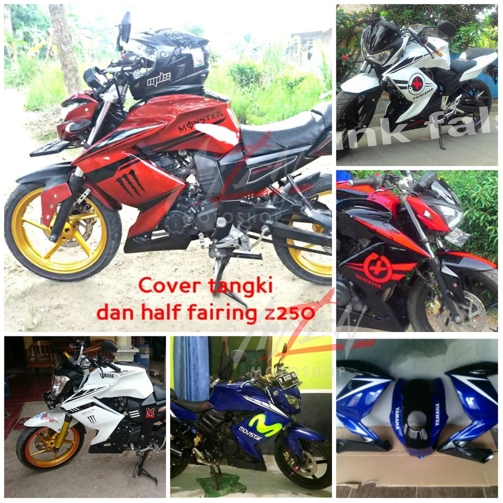 Kondom Tangki Dan Half Fairing Byson Model Z250 Shopee Indonesia