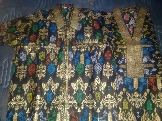 Qnunbatik Sarimbit/couple Batik Rok N Blus Santika Prodo Pendek Hitam