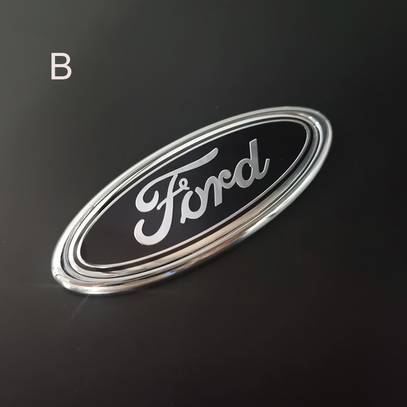 1pc Stiker Emblem Logo Ford Pengganti Bahan ABS Untuk Bagasi Depan / Belakang Mobil Ford