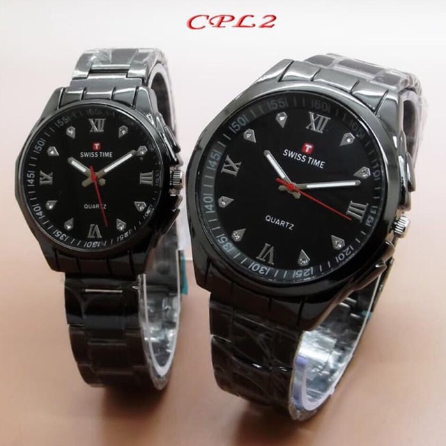 jam tangan couple swiss time murah meriah