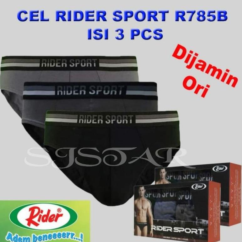Celana Dalam Pria Rider Sport 785 Hitam Harga 3 Pcs