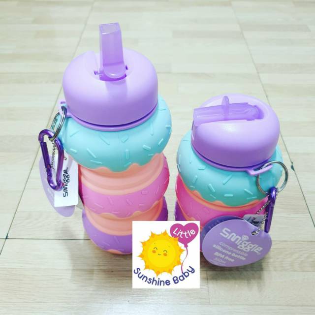 Smiggle Silicone Bottle Donut Ori - Botol Smiggle Donut