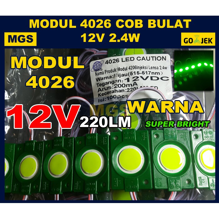 LED Modul COB Bulat 4026 12V 2.4W