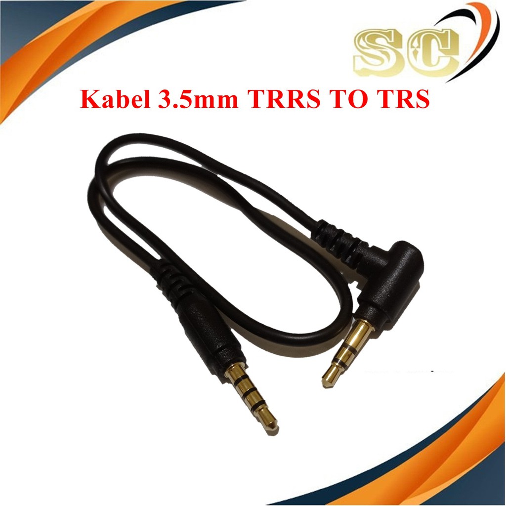 Kabel TRRS To TRS / Kabel TRS To TRRS Conector Jack 3.5mm
