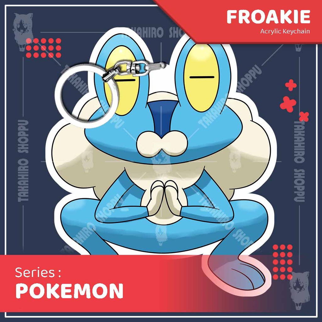 Gantungan Kunci / Keychain Akrilik Pokemon FROAKIE