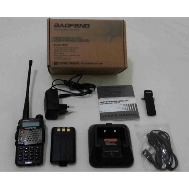 HT Baofeng UV5RA Dual Band - Bopeng UV 5RA  Radio Komunikasi 5R A Garansi 1 tahun servis Dualband