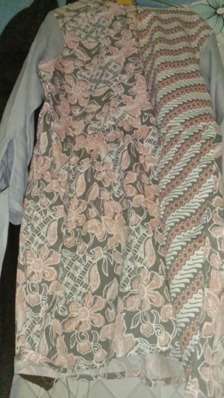 Tey-17 Batik Wanita Asj Sa Hrb026 Kenongo Kemeja Tosca Pendek