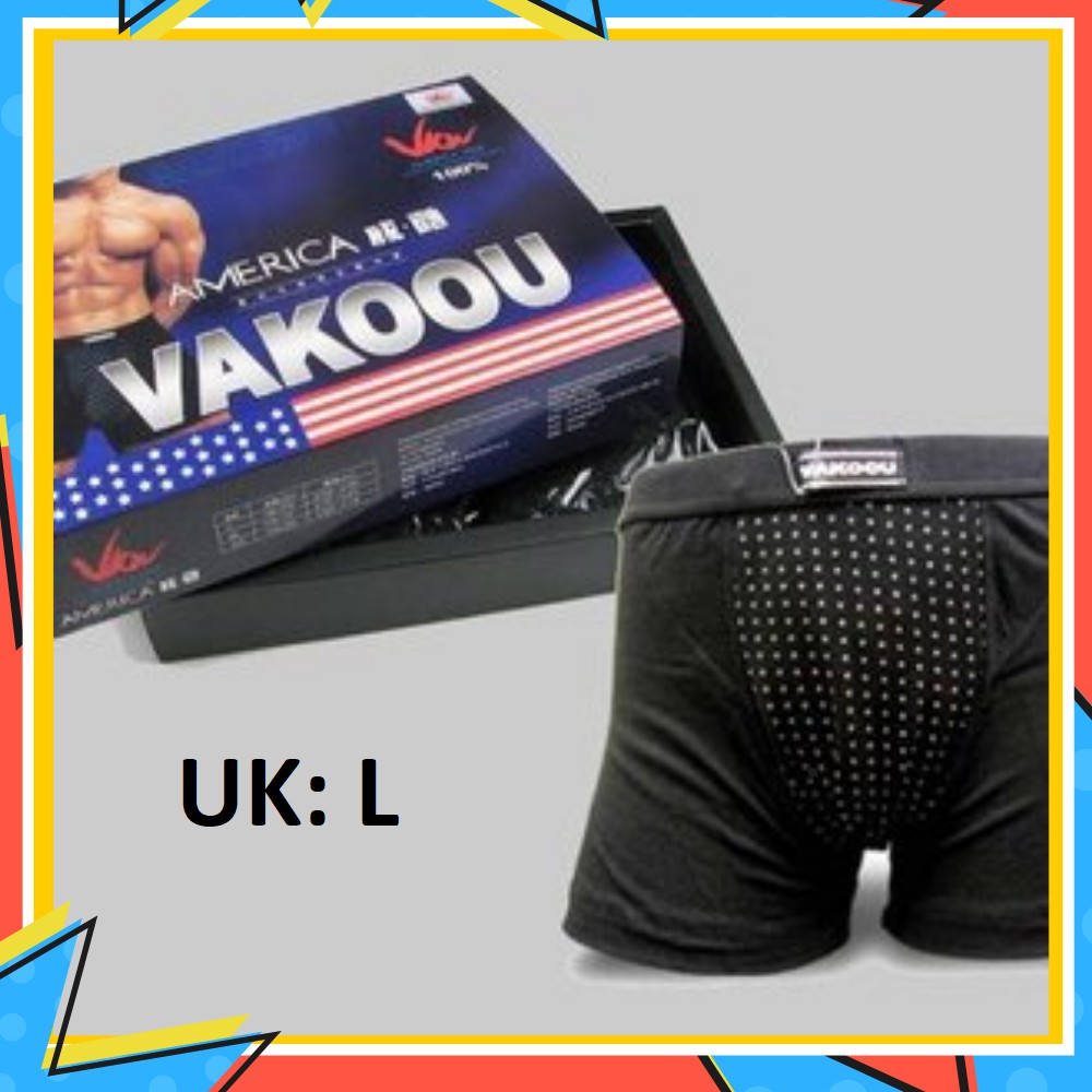 ORIGINAL Celana Boxer Magnet Terapi Kesuburan Pembesar Kelamin MrP Pria Dewasa Vakoou Terbukti Ampuh-L : pants size 26-27