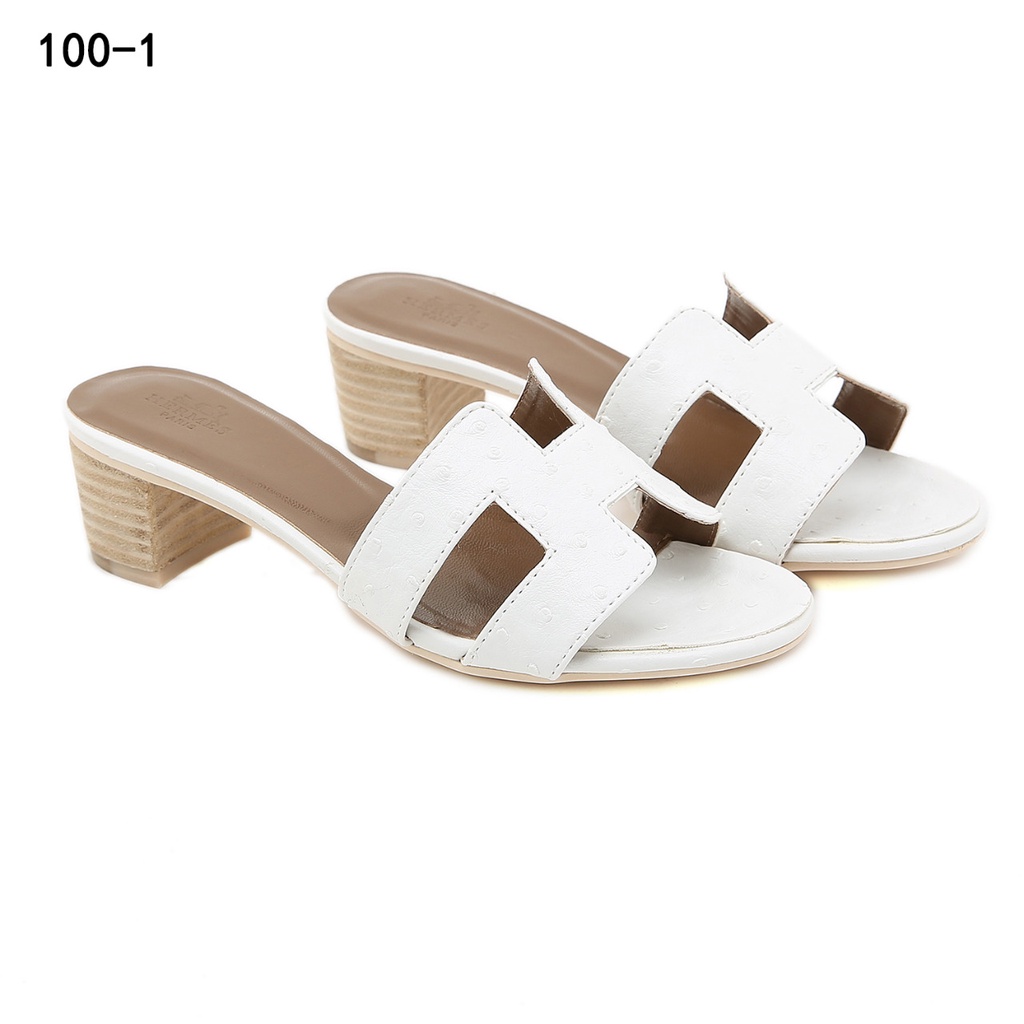 HS Oasis Sandals In Ostrich Leather #100-1