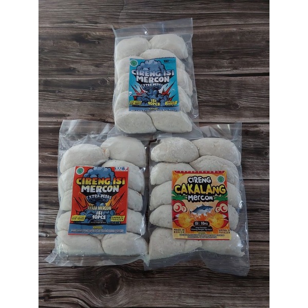 

CIRENG MERCON isi ayam cakalang bakso isi 10 pcs frozen