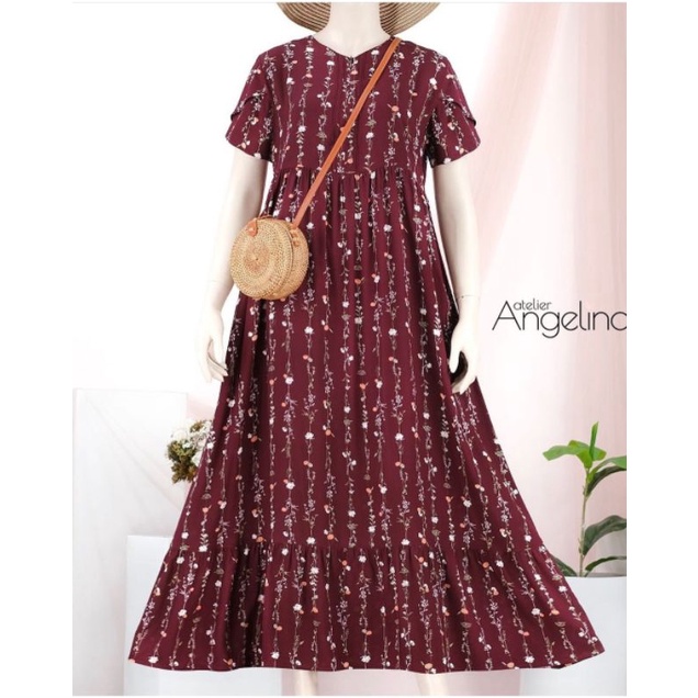 Alice Shallflower maroon by atelier angelina