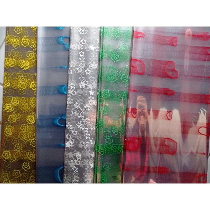 (10lembar)Plastik Pembungkus Parcel Kado Souvenir Seserahan Bingkisan Bening Motif/plastik packing
