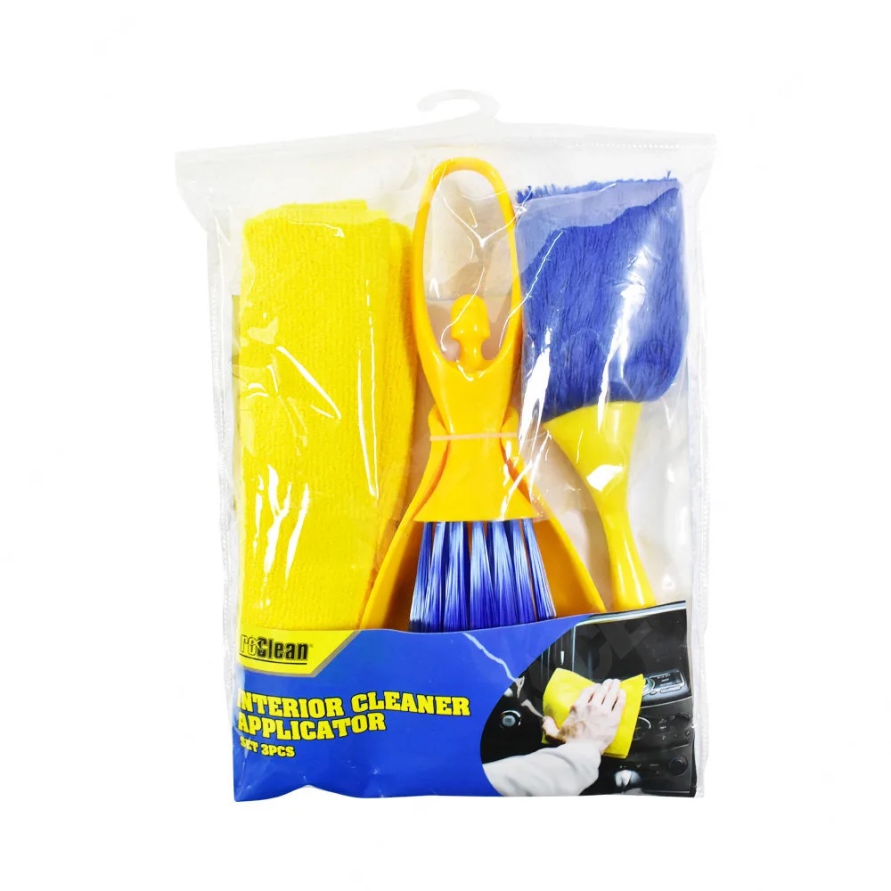 ACE Proclean Set Sikat Pembersih Interior Mobil 3 Pcs