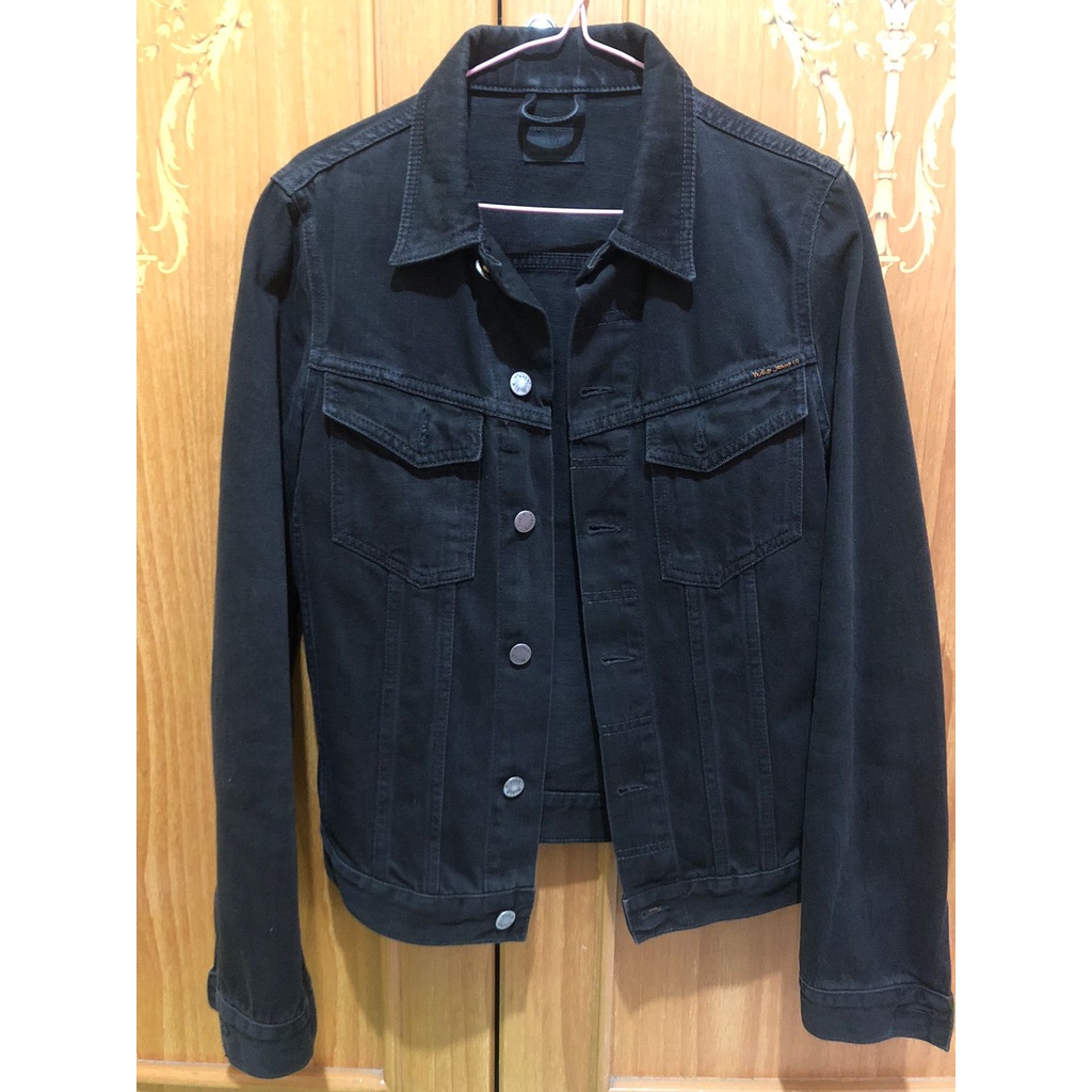 jaket jeans denim MURAH SAJA ORIGINAL Nudie Jacket Billy Black Rinsed