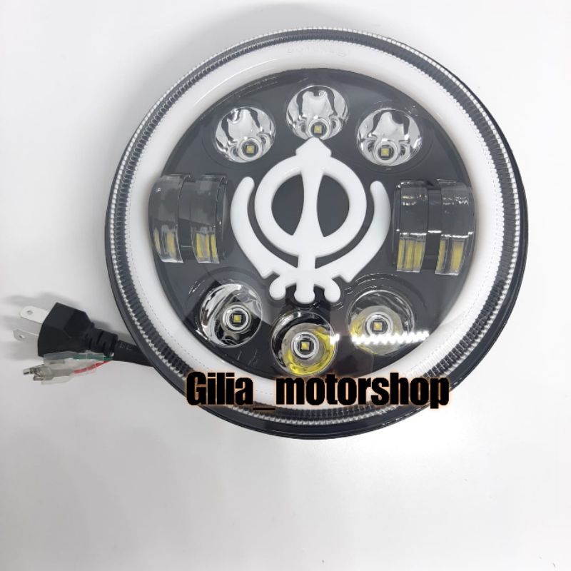 Lampu Depan Led Daymaker Bulat R-TECH AUTOLIGHTS 7 Inch 12v-80v DD-DD38 Reflektor HeadLamp