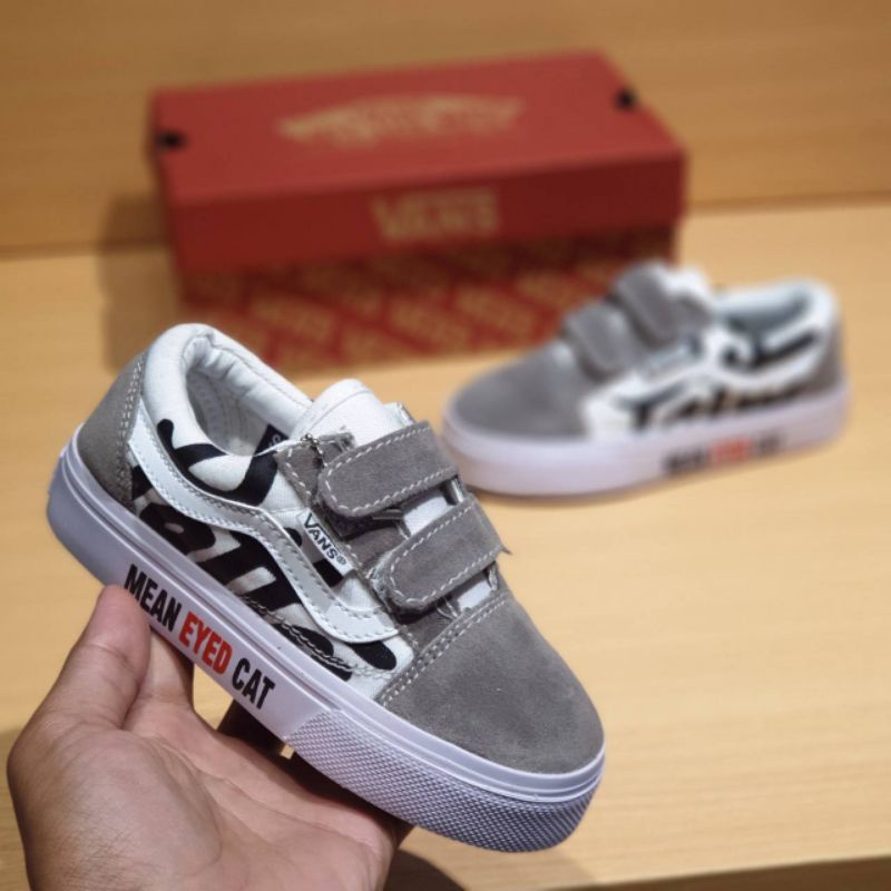 SEPATU VANS PATTA ANAK ABU ABU SEPATU ANAK COWOK SEPATU VANS ANAK LAKI LAKI SEPATU SNEAKERS ANAK