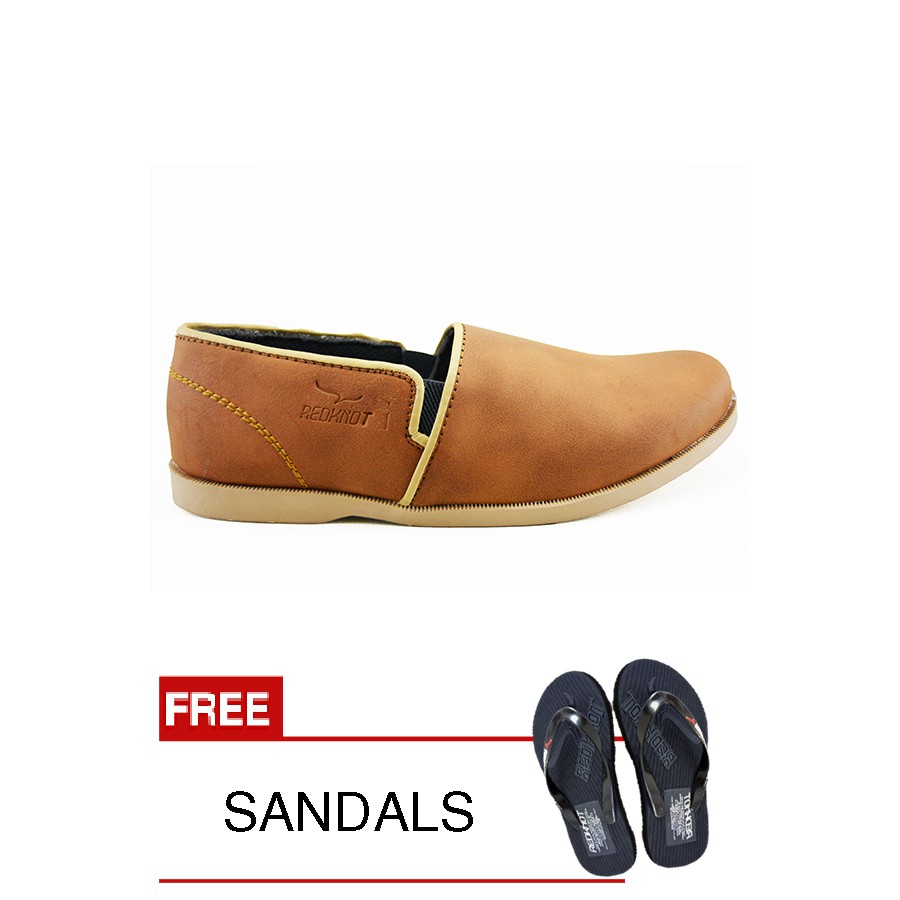 

Redknot - Sneakers Nosmino Tan + Bonus Sandal Senilai Rp.25.000,00