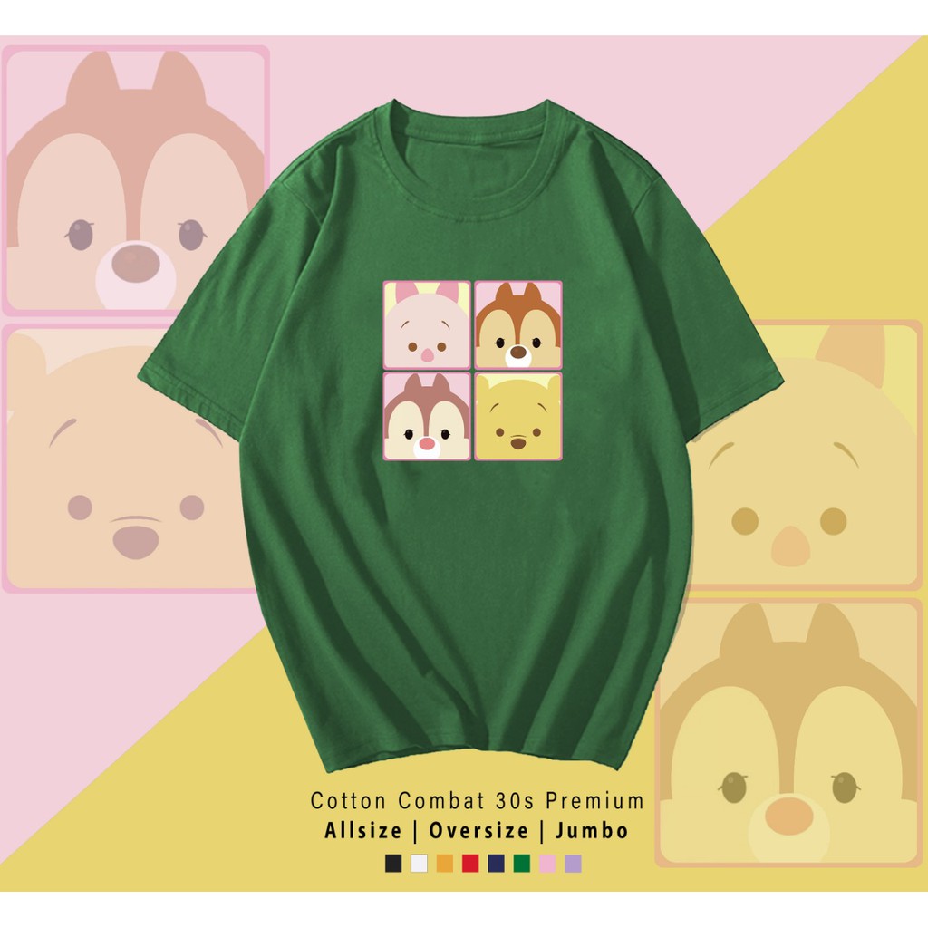 TSUM POOH / TERMURAH / PREMIUM BAJU KAOS  / T-SHIRT / KATUN LENGAN PENDEK / TUMBLR TEE