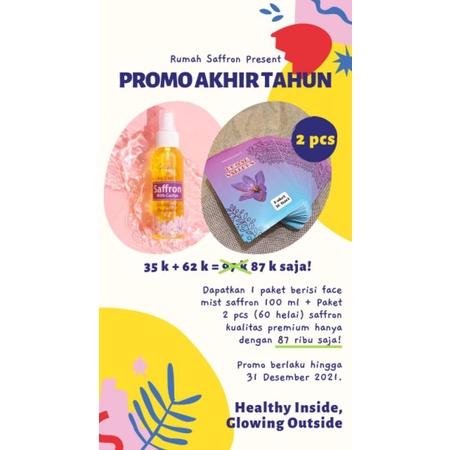 

SAFRON FACEMIST BPOM + 2 PCS 62 HELAI