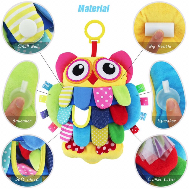 Boneka Lucu Burung Hantu Teytoy Baby Owl Rattle Besar